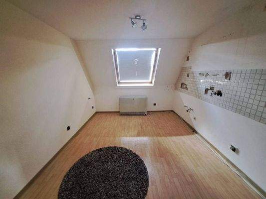 Küche im Dachgeschoss