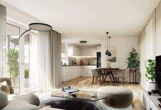 Visualisierung einer eingerichteten Wohnung