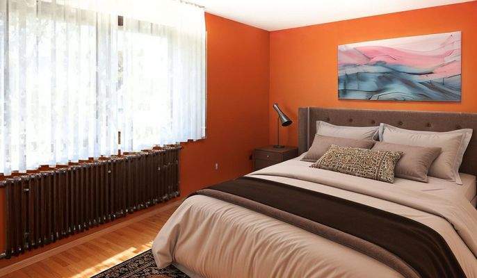 Schlafzimmer KI gestaged