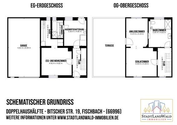 EG-OG - Schematischer Grundriss