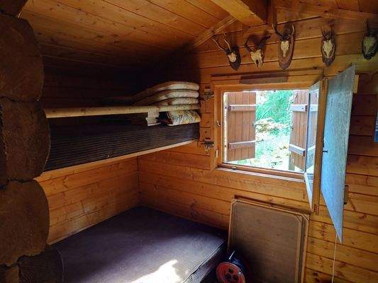 Blockhaus innen hinten