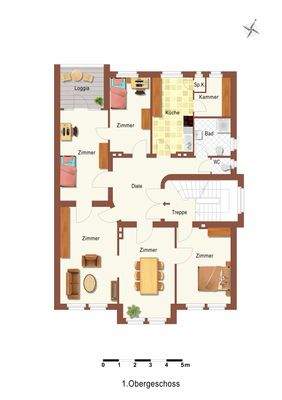 Grundriss 1. Obergeschoss