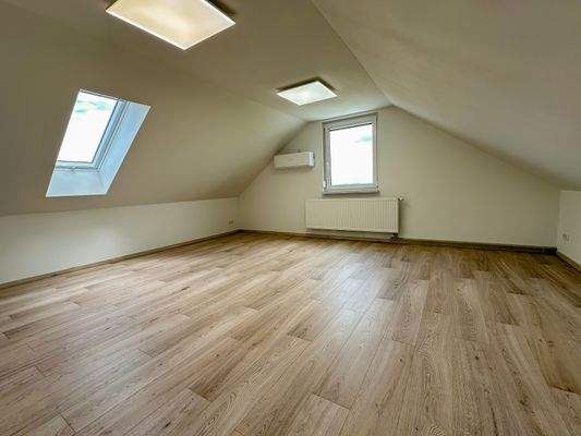 Viel Platz im augebauten Dachgeschoss
