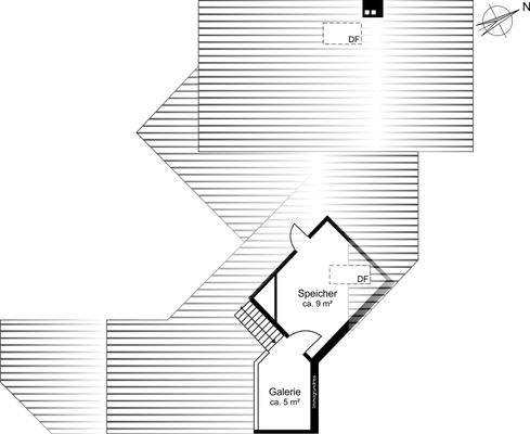 Dachgeschossebene mit Speicher