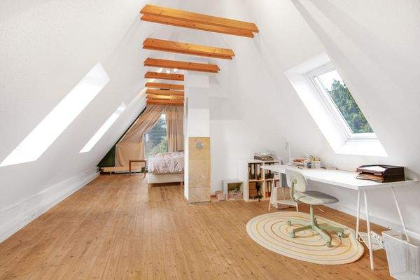 Schlafbereich im Dachgeschoss