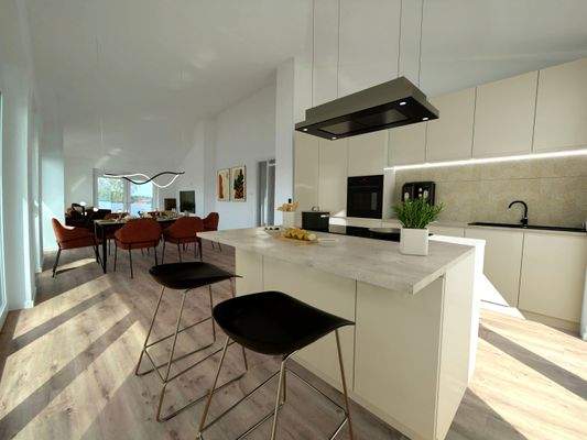 Ess- und Wohnbereich - Visualisierung