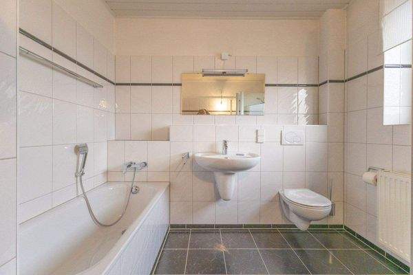 Tageslichtbad mit Badewanne und Dusche