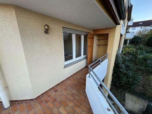 Abstellraum auf dem Balkon