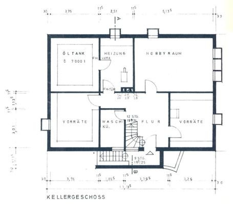 Grundriss Keller