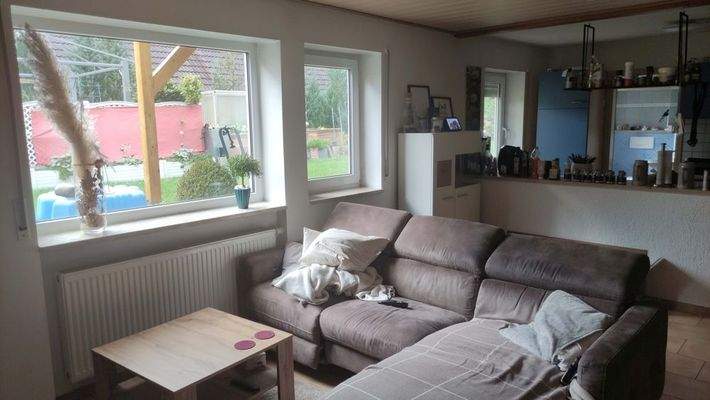 Wohnzimmer Gartenblick