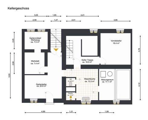 Grundriss Keller