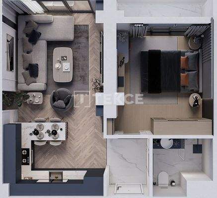 Valley View Apartments in a Prestigious Location in Çankaya Ankara