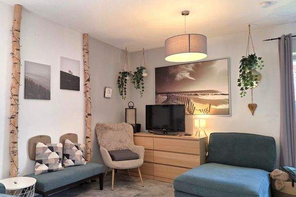 Wohn-/Ess- und Küchenbereich