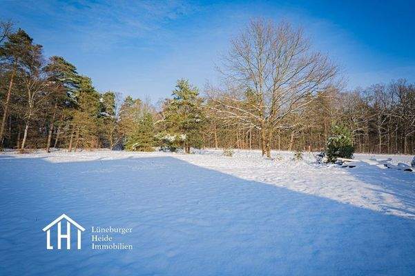 Blick hinter dem Grundstück