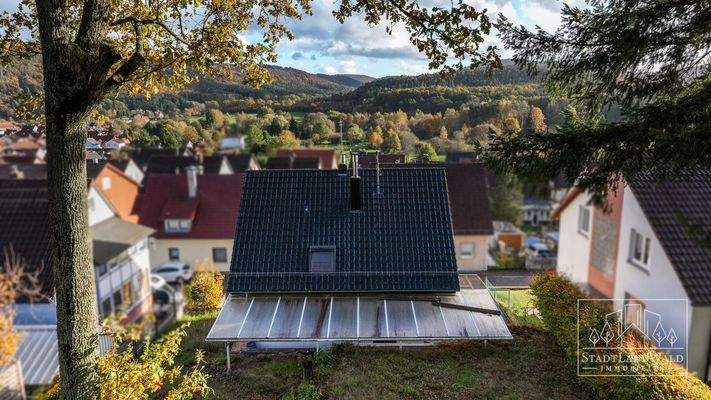 Luftbild -- Terrasse und Ausblick