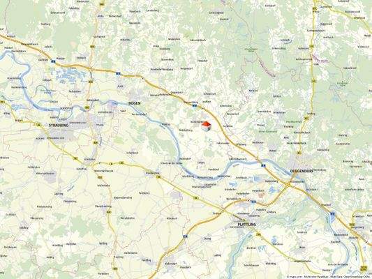 Geolyzer Kartenausschnitt