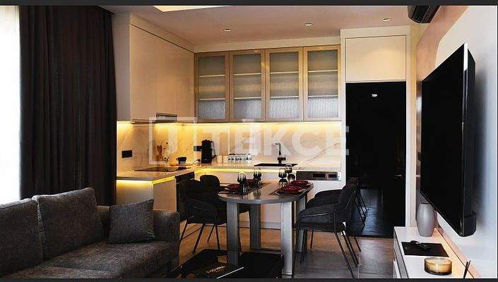 City and Sea View Flats in a Complex in Alanya Kargıcak