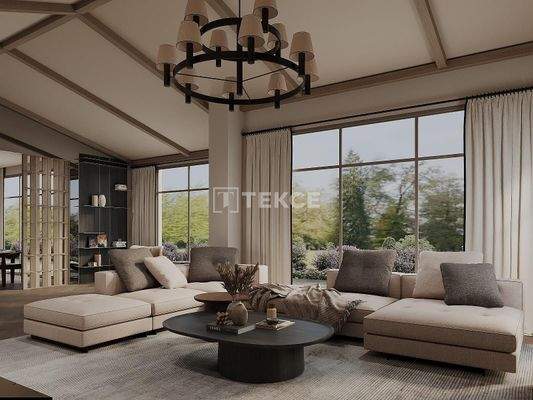 Detached Single-Floor Villas with Pool in İzmir