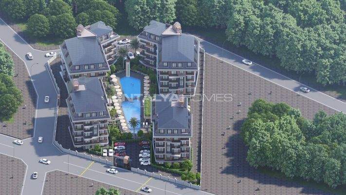 Chic Apartments Intertwined the Nature in Alanya Oba