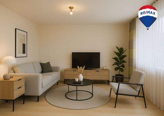 Digitales Einrichtungsbeispiel Wohnzimmer