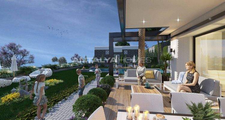 Sea View Villas Close to Sea in Bodrum Gumusluk