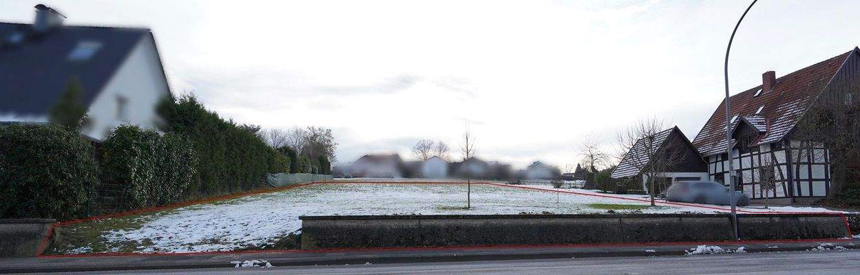 Ansicht Nord mit ca. Grenzen