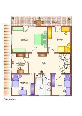 Immogrundriss Obergeschoss