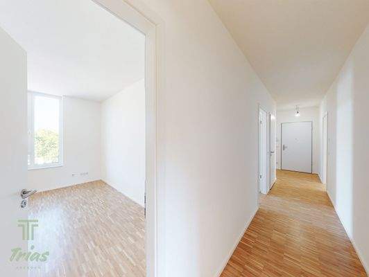 Flur und weiteres Zimmer (Musterwohnung)