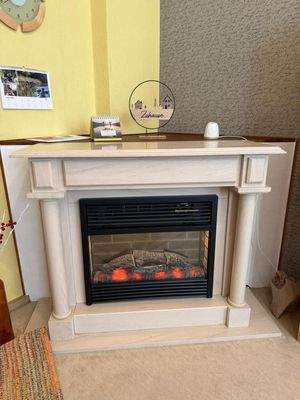 Elektrokamin im Wohnzimmer