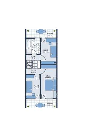 Grundriss Obergeschoss