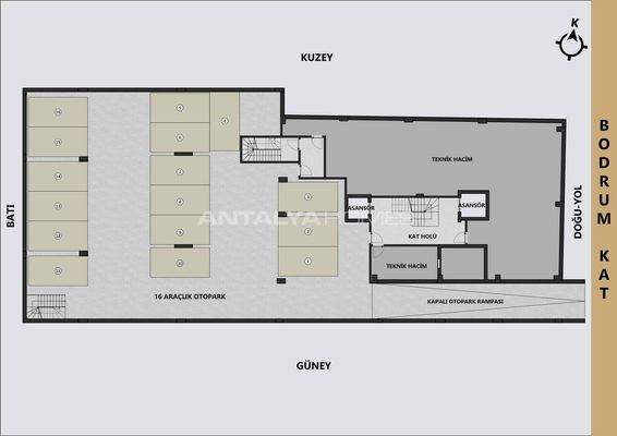 Apartments with Indoor Parking in Antalya Muratpasa