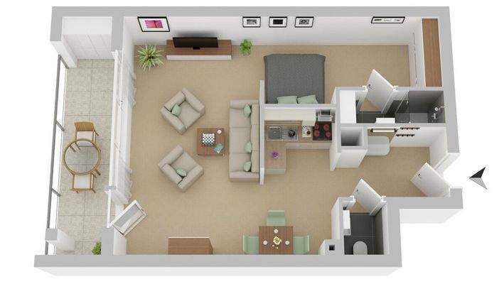 Grundriss (nicht maßstabsgetreu)