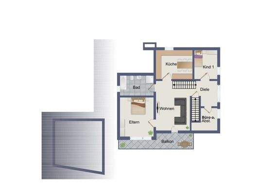 Grundriss Obergeschoss