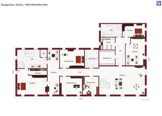 Grundriss Dachgeschoss