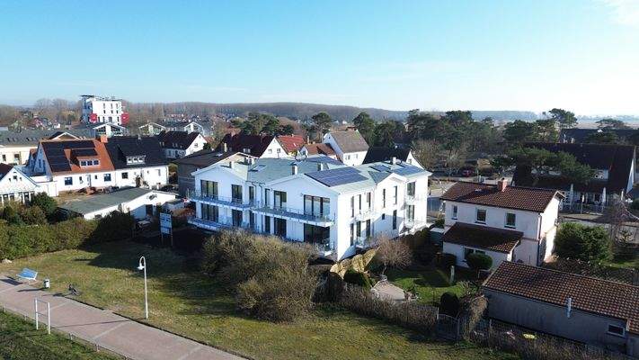 Strandvilla Glowe Ansicht Balkonseite