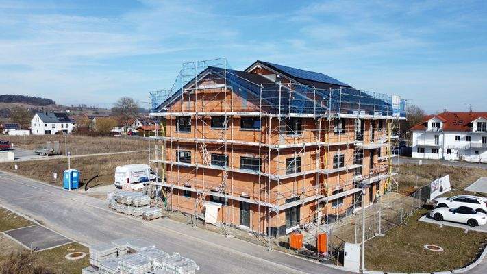 Außenansicht aktueller  Baufortschritt