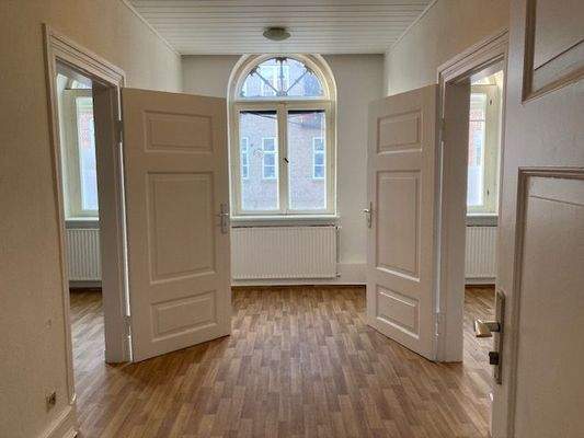 Flur zu dem Zimmer im Obergeschoss