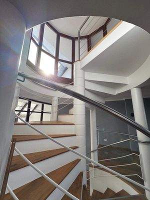 Wohnraum Wendeltreppe