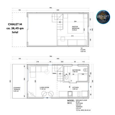 CHALET M - ca. 36,45 qm