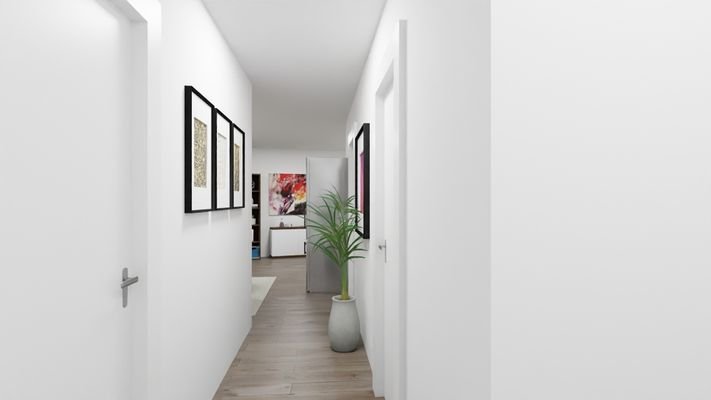 Renovierungsbeispiel Flur modern