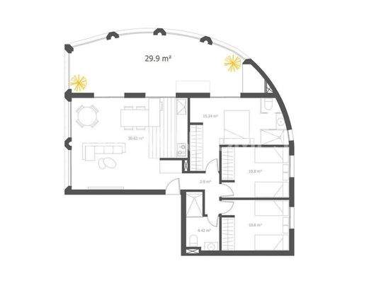 3-Bed Flats in a Seaside Complex with Pool in Villajoyosa