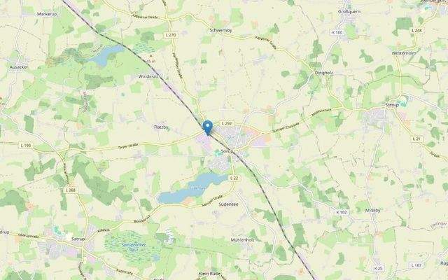 Sörup - Gute Verkehrsanbindung direkt an der Bahnstrecke Flensburg - Kiel