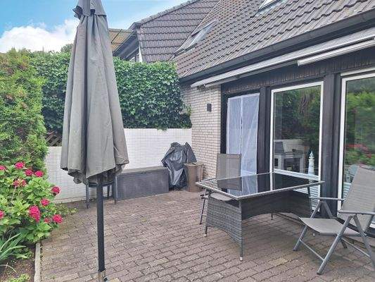 Terrasse der Ferienwohnung 2, Ansicht 2