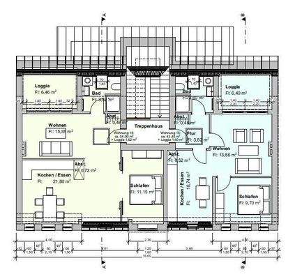 Grundriss aus den Bauantragsunterlagen