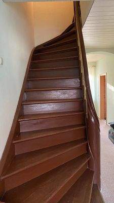 Treppe zum Dachgeschoss