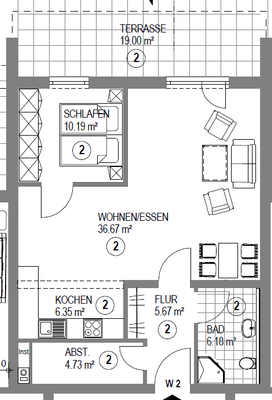 Grundriss Alte Braunschweiger Str. 34a WE 2