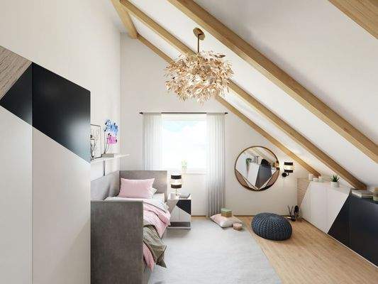 Privatsphäre im Dachgeschoss