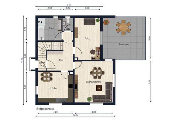 Grundriss Erdgeschoss