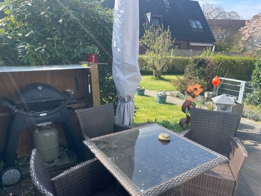 geschützte Ecke auf der Terrasse