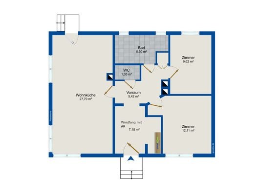Grundriss des Hauses